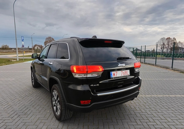 Jeep Grand Cherokee cena 116500 przebieg: 96483, rok produkcji 2018 z Siedlce małe 326